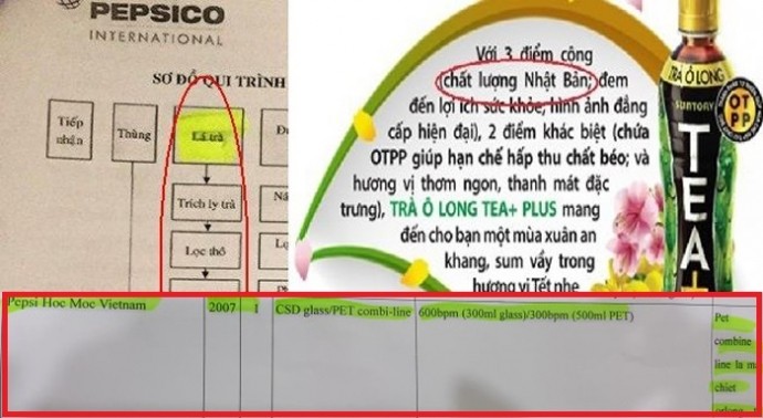 Dan mang hoang mang tra O Long Tea+ Plus nguyen lieu Trung Quoc