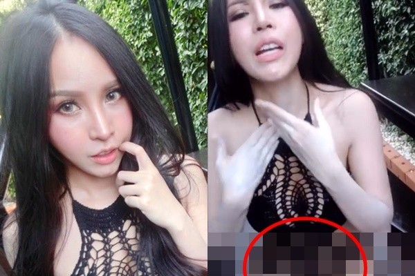 Hot girl Thai de lo vung kin di thuong khi “tu suong“