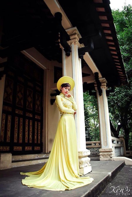 Dia diem chup ao dai Tet cuc 