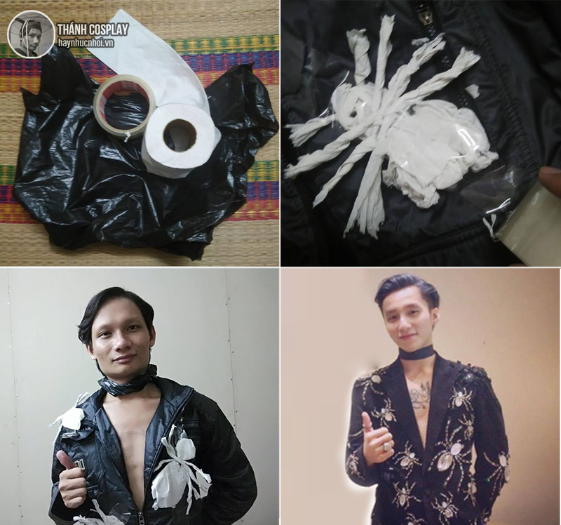 Cuoi sac nuoc bot voi thanh cosplay 