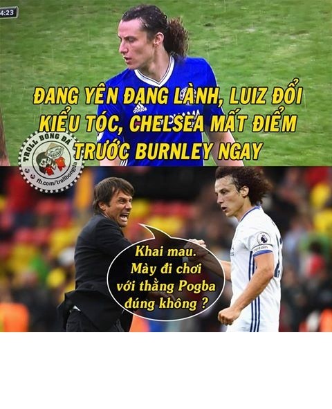 Anh che bong da: Conte nghi ngo Luiz choi than voi Pogba