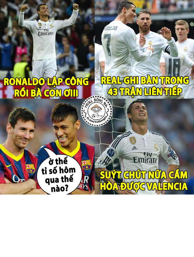 Anh che bong da: Sieu nhan Ronaldo khong the cuu Real Madrid