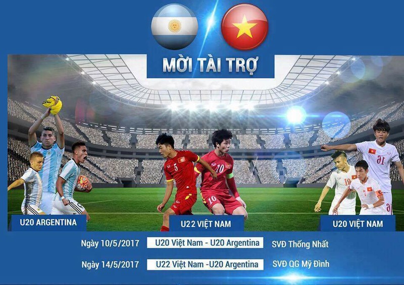 DT Viet Nam moi Argentina “luyen gio” truoc them U20 World Cup