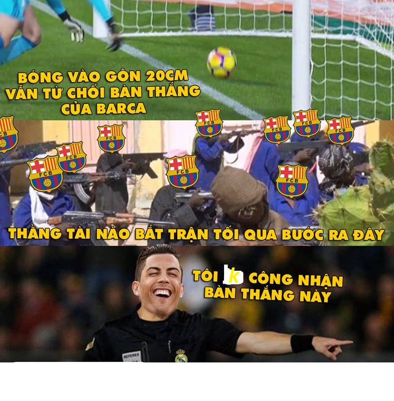 Anh che bong da: Trong tai Ronaldo &quot;cuop&quot; ban thang cua Messi-Hinh-2