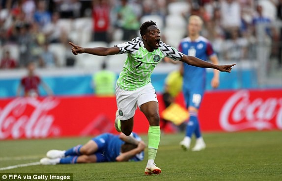 Iceland 0-2 Nigeria: 