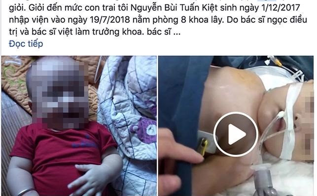 Nghe An: Be 7 thang tuoi tu vong sau nhieu ngay nam vien ma khong ra benh