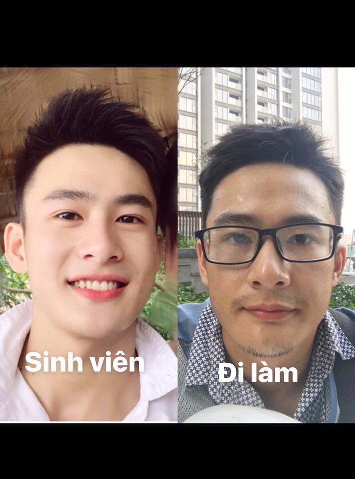 Trao luu khoe anh khac biet giua sinh vien va di lam gay sot mang