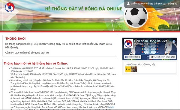 “Con ac mong” mua ve bong da online doi tuyen Viet Nam chua dung lai