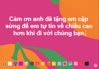 CDM goi y loi cam on xeo xat nguoi yeu cu: 