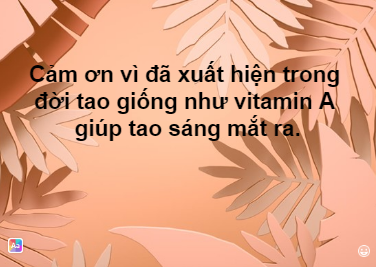 CDM goi y loi cam on xeo xat nguoi yeu cu: 