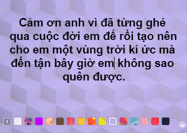 CDM goi y loi cam on xeo xat nguoi yeu cu: 