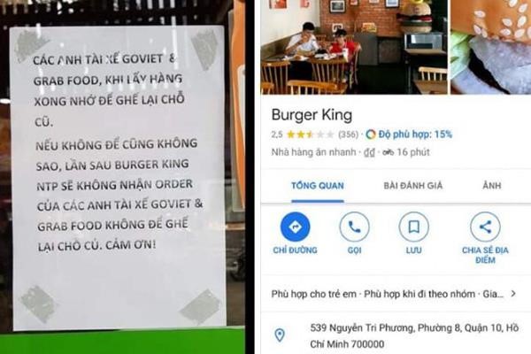 Burger King bi “bao” Facebook vi phan biet GrabFood, GoViet