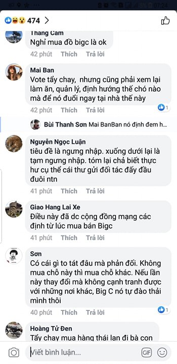 Dan mang dong loat tay chay sieu thi Big C vi ngung nhap hang Viet-Hinh-3