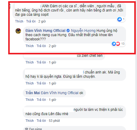 Bi 'nhac' lam tu thien chong dich, Dam Vinh Hung co man dap tra