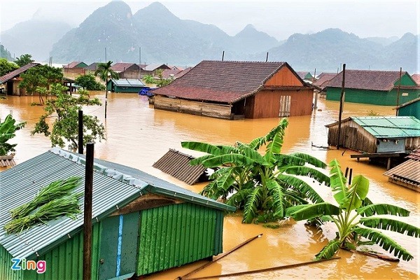 Lu o Quang Binh vuot muc lich su nam 1979 gan 1 m