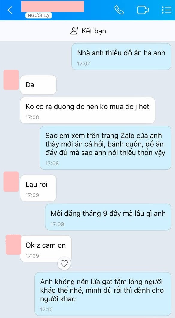 Len mang xin tro cap luong thuc, mot gia dinh khien netizen 