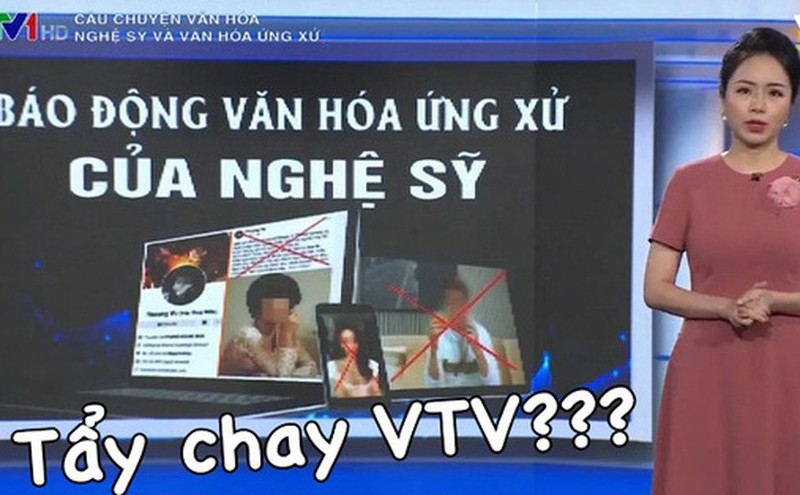 Doi tay chay VTV, antifan ba Phuong Hang the hien 