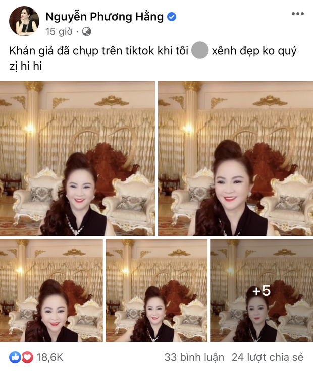 Cu duoc khen dieu nay, ba Phuong Hang 