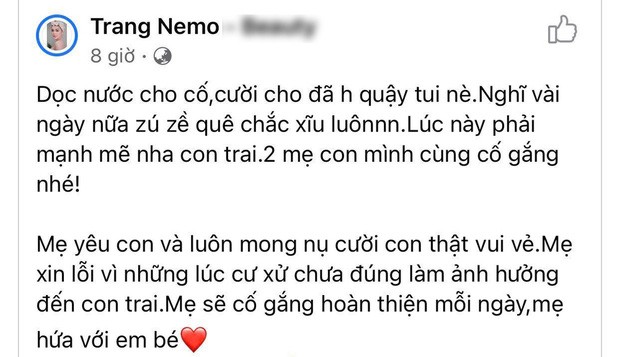 Sau lum xum, Trang Nemo bat ngo gui loi xin loi 