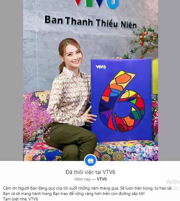 Nu MC hot girl xac nhan nghi viec o VTV6 la ai?