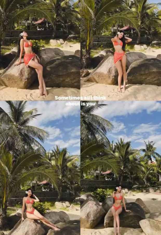 Ban gai Doan Van Hau dien bikini hut mat khoe dang 