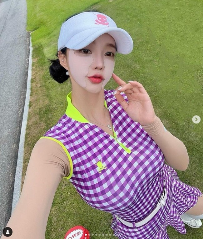 “Nu than san golf” moi cua Han Quoc tre nhu doi muoi, duong cong mien che-Hinh-2