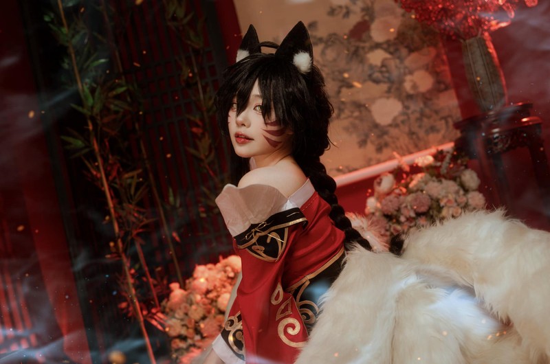 Nu MC Toc Chien tai SEA Games 31 du trend cosplay Ahri gay bao-Hinh-5