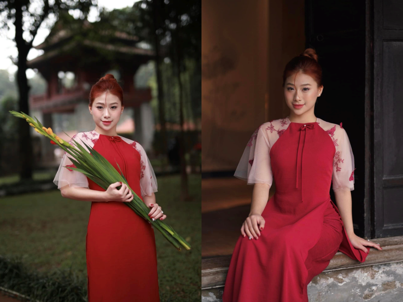 Hot girl TDDC Pham Nhu Phuong dien ao dai xinh don Tet-Hinh-5