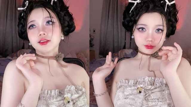 Chan lam gai ngoan, nu streamer tung anh 