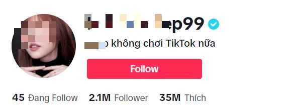 Nu TikToker 2,1 trieu follow bi to 