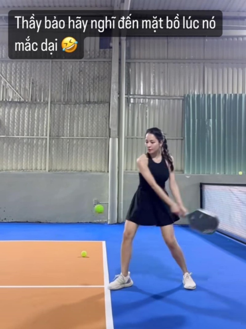 Gia nhap Pickleball muon, hot girl Tram Anh de lai diem nhan