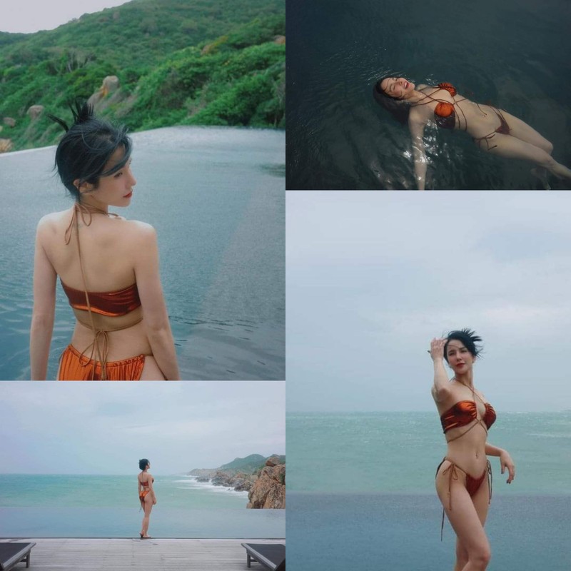 Diep Lam Anh tung anh bikini 3 vong cuc chuan, netizen khen het loi-Hinh-4