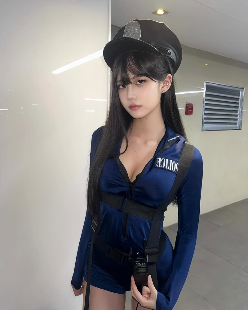 Cosplay co canh sat, nu streamer bi fan yeu cau: 