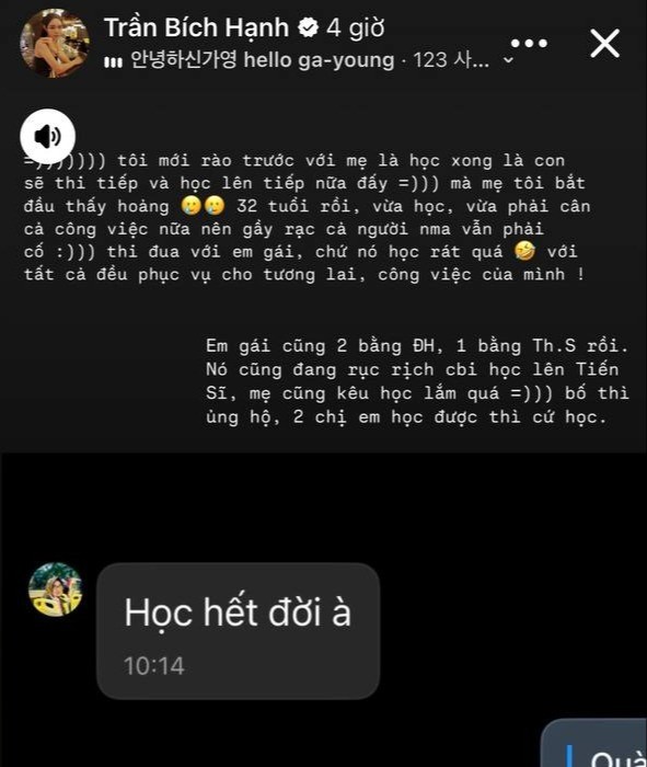 Hot girl phong gym lo hoc van 