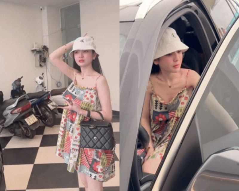 Khoanh khac Chu Thanh Huyen buoc ra tu xe hop nhu 
