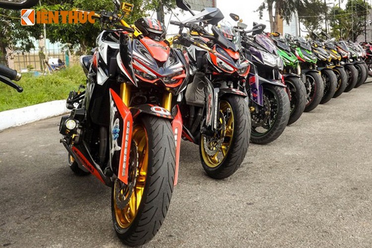 Hang chuc chiec Kawasaki Z1000 lan banh ve mien Tay-Hinh-10