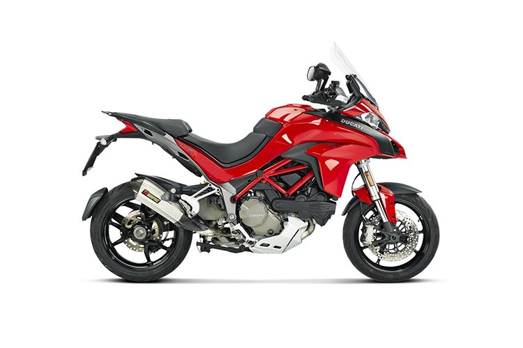 Soi chi tiet po Akrapovic titanium moi cho Ducati Multistrada