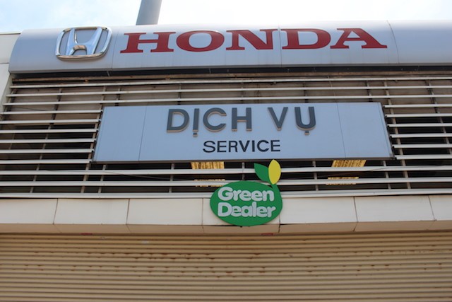 Dai ly oto Honda Viet Nam deu dat tieu chuan Green Dealer