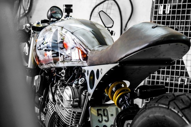 Yamaha XV750 do cafe racer 