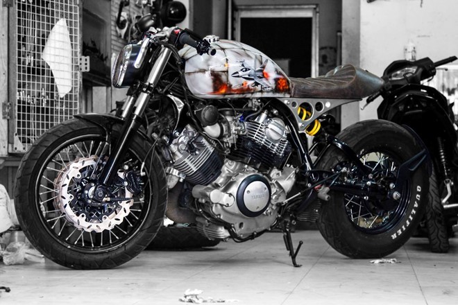 Yamaha XV750 do cafe racer 