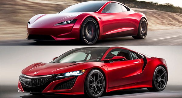 Sieu xe oto dien Tesla Roadster copy thiet ke cua Honda?-Hinh-2