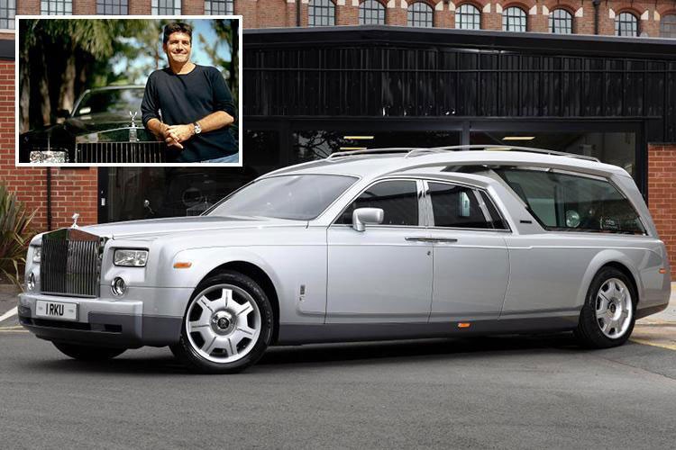 Rolls-Royce Phantom cua Simon Cowell thanh xe cho quan tai
