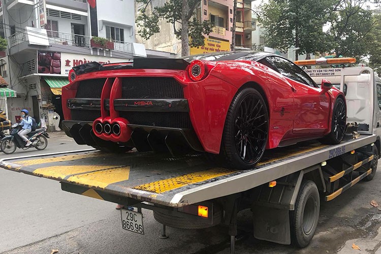 Ferrari 458 tien ty do doc nhat VN “lam dau” Ha Noi