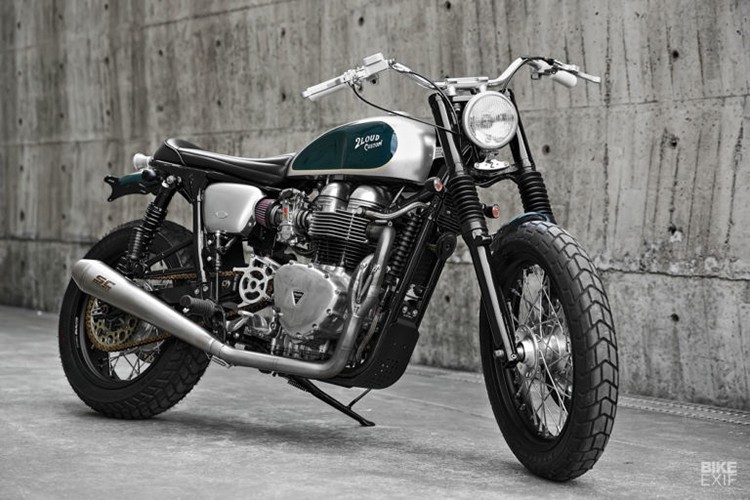 Dan choi Dai Loan do Triumph Bonneville thanh Tracker co dien