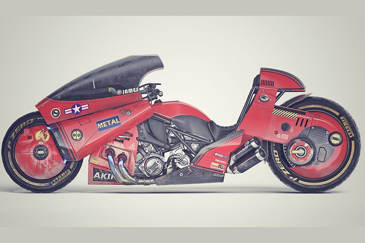 AKIRA Bike - sieu moto do khung phong cach 