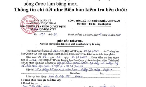 Truong Quoc te Viet Uc suat com co gioi: Kiem tra dot xuat