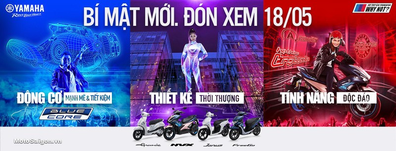 Xe tay ga Yamaha moi ra mat tai VN ngay 18/5