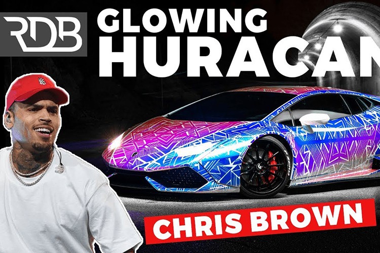 Lamborghini Huracan phát sáng rực rỡ của ca sĩ Chris Brown