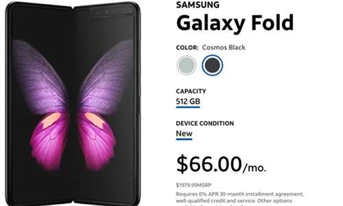 Nha mang My huy don hang dien thoai Samsung Galaxy Fold