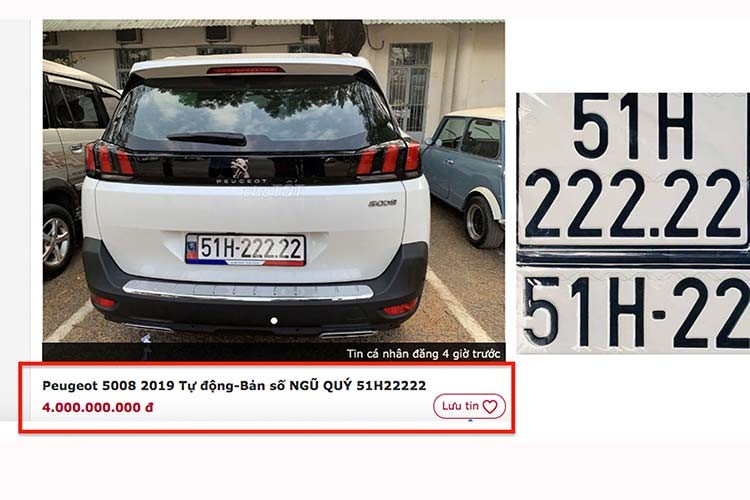 Peugeot 5008 biển ngũ quý 2 rao bán 4 tỷ ở Sài Gòn